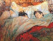 Henri de toulouse-lautrec In Bed, Spain oil painting artist